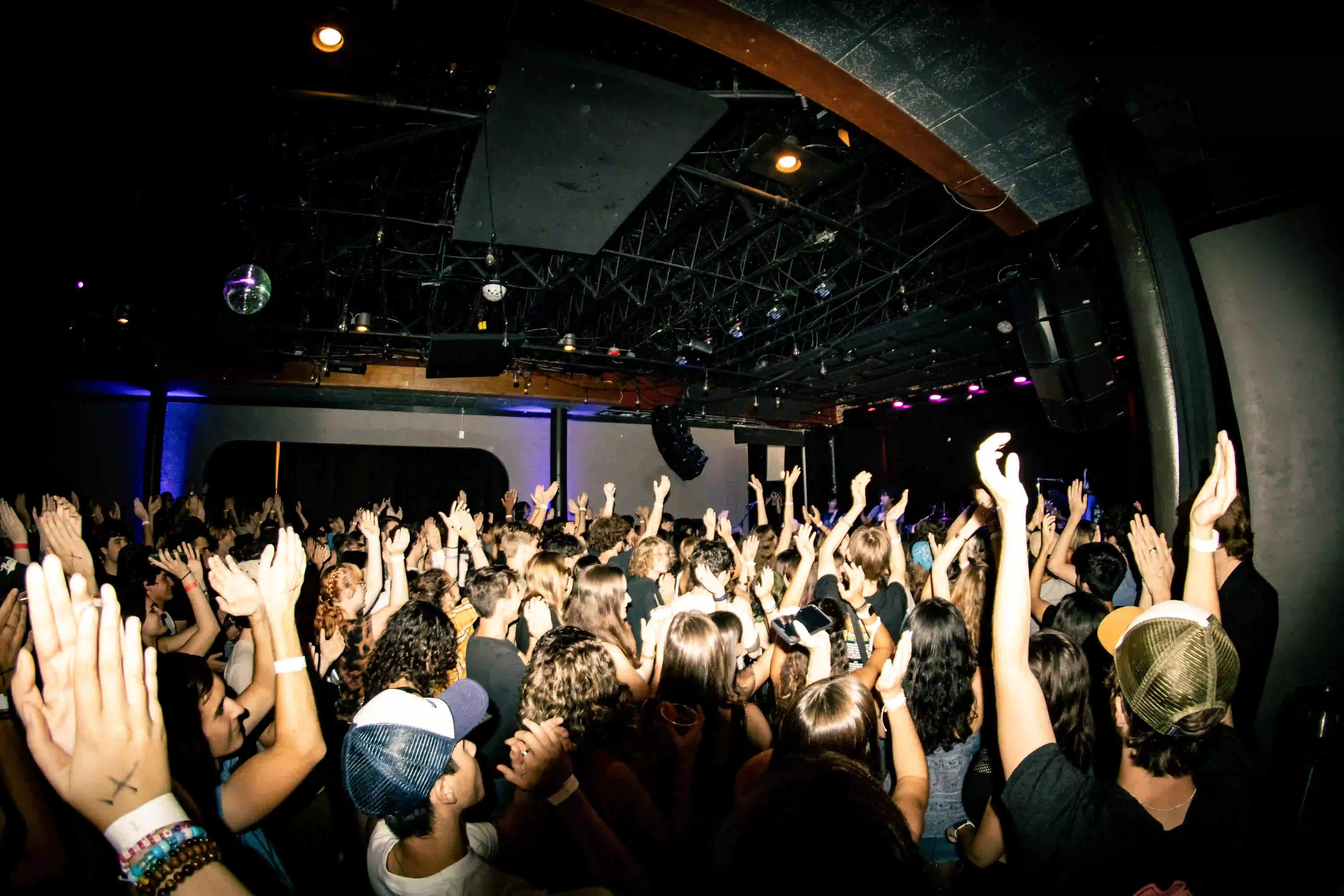 Crowd at a Swamp Records event