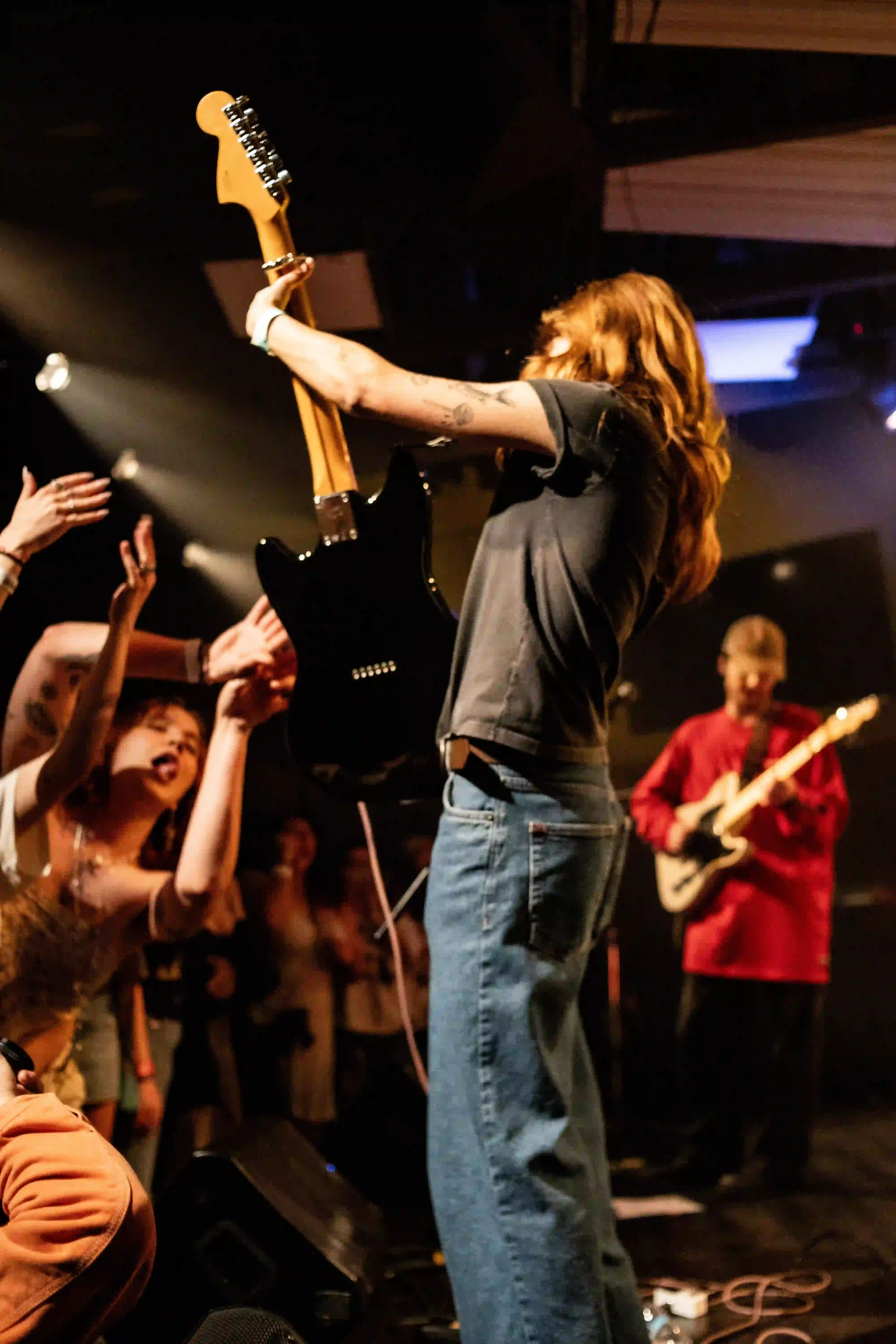 Artist with mic